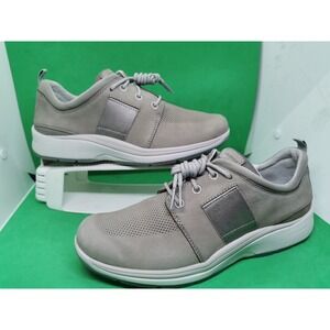 Aravon Pyper Plaintoe Women's Casual Shoes Gray Leather US Size 9 CH6111